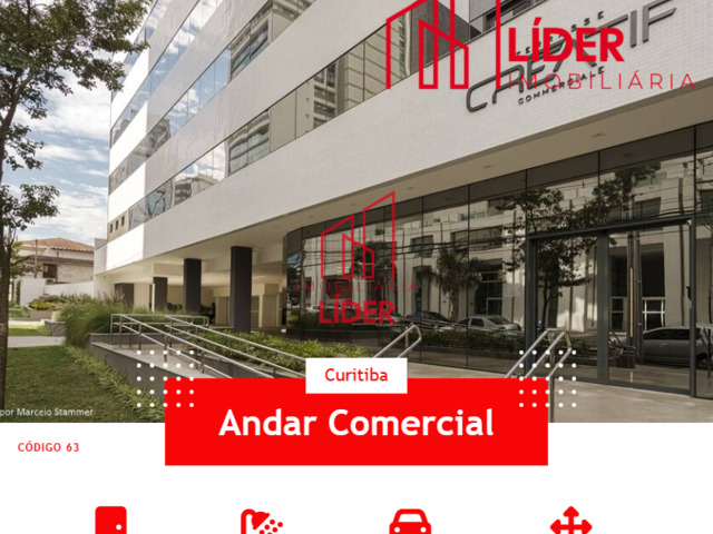 #63 - Andar Comercial para Locação em Curitiba - PR - 1